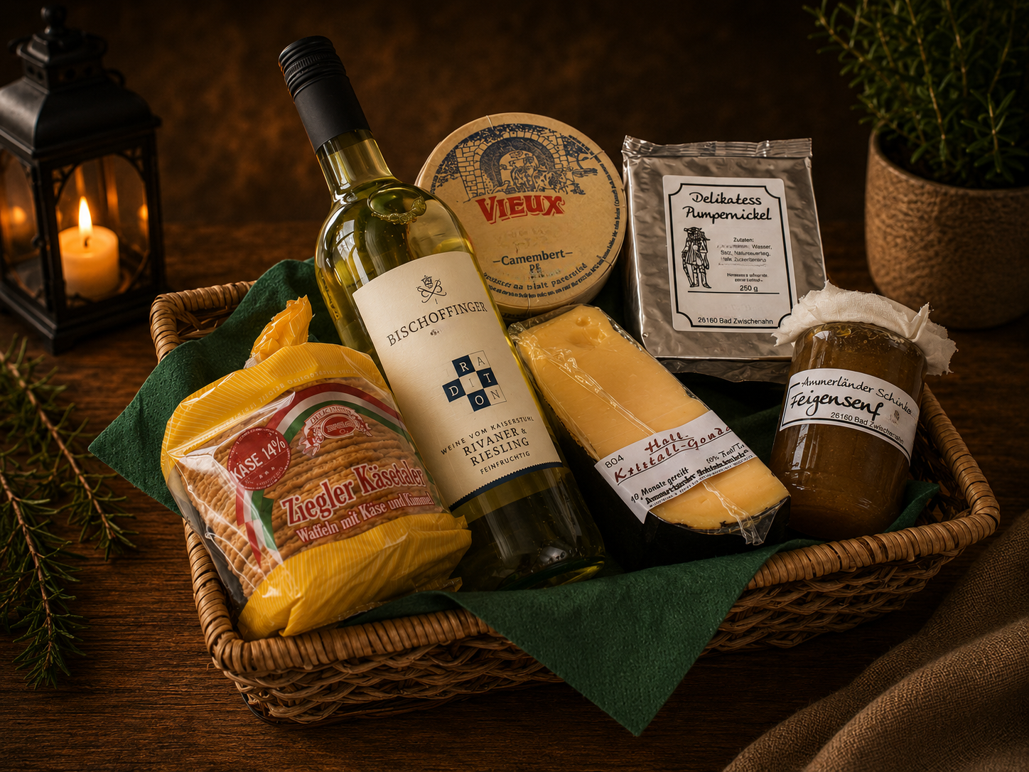 Käse-Präsentkorb Nr. 50 x – Feinkost