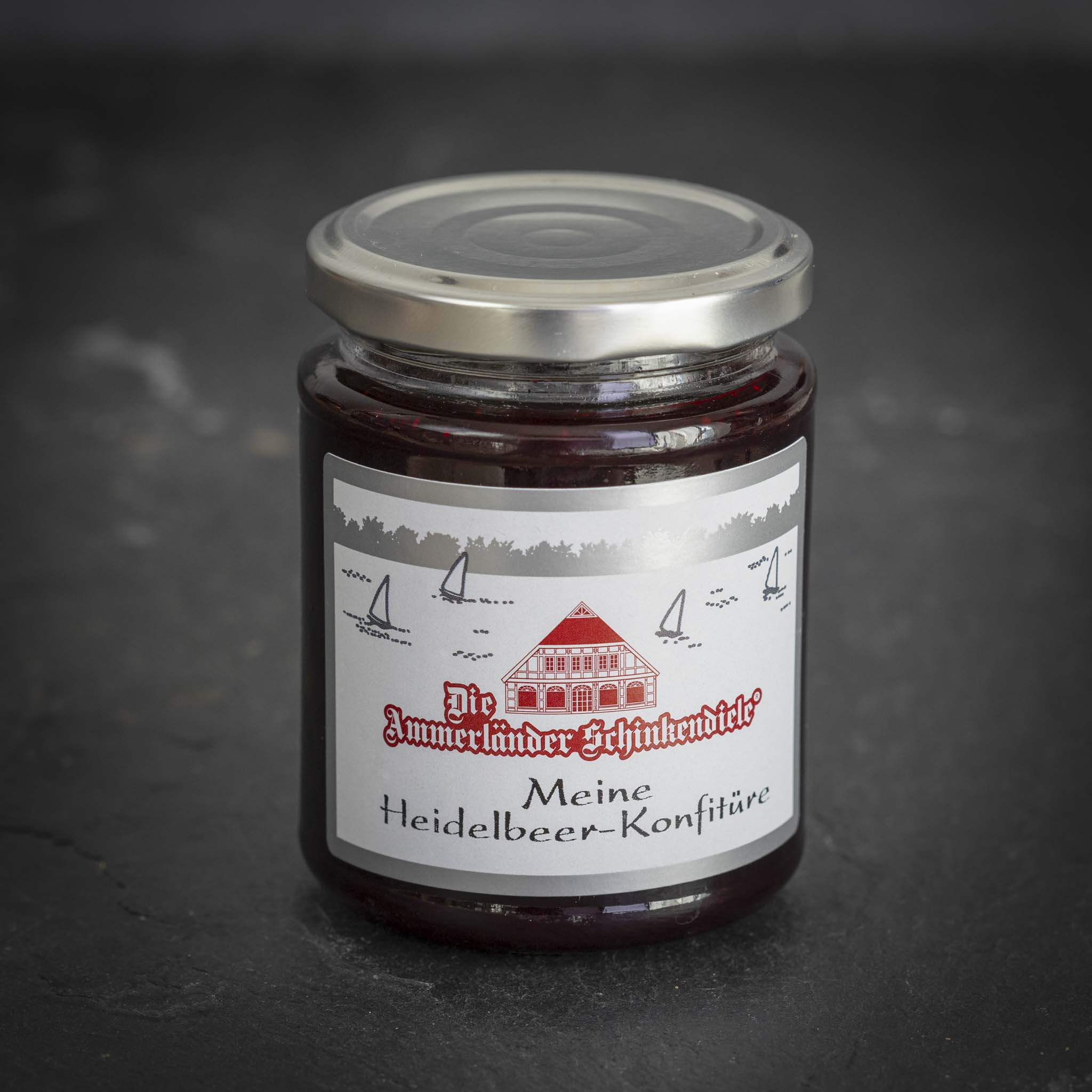 Meine Heidelbeer-Konfitüre, 250g Glas Meine Heidelbeer-Konfitüre, 250g Glas