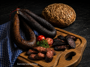 Hausgemachte Rotwurst im Ring | Stück ca. 260g