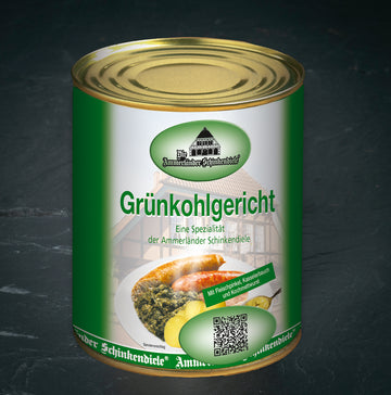 Grünkohlgericht mit Pinkel,Kassler und Kochwurst in 800g Dose